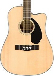 Guitare folk Fender CD-60SCE-12 12-String - Natural