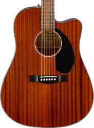 Guitare folk Fender CD-60SCE All-Mahogany Dreadnought - natural