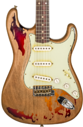 Guitare électrique forme str Fender Custom Shop Rory Gallagher Stratocaster Masterbuilt Dale Wilson - Heavy Relic 3-Color Sunburst
