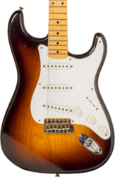 Guitare électrique forme str Fender Custom Shop 70th Anniversary 1954 Stratocaster Ltd #XN4199 - Journeyman relic wide-fade 2-color sunburst