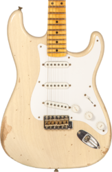 Guitare électrique forme str Fender Custom Shop 70th Anniversary 1954 Stratocaster #XN4342 - Relic Vintage Blonde