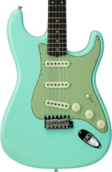 Guitare électrique forme str Fender Custom Shop Vintage Custom 1959 Stratocaster #R146975 - Time Capsule Faded Surf Green