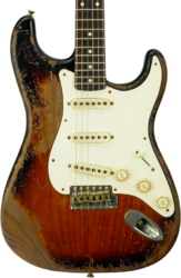 Guitare électrique forme str Fender Custom Shop Late 1959 Stratocaster Masterbuilt Austin MacNutt #R147577 - Heavy Relic 2-Color Sunburst