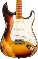 Custom Shop Red Hot Stratocaster #CZ580650 - Super Heavy Relic Chocolate 3-Color Sunburst