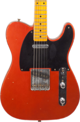 Guitare électrique forme tel Fender Custom Shop 1952 Telecaster (#R16317) - Journeyman relic melon candy 