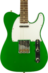 Guitare électrique forme tel Fender Custom Shop Vintage Custom 1960 Telecaster #R147917 - Journeyman Relic Candy Green