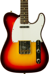 Guitare électrique forme tel Fender Custom Shop Vintage Custom 1960 Telecaster #R147862 - Journeyman Relic 3-Color Sunburst