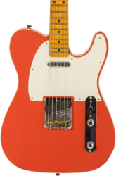 Guitare électrique forme tel Fender Custom Shop 50s Twisted Tele Custom #R131746 - Journeyman relic tahitian coral