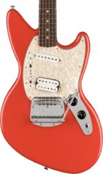 Guitare électrique solid body Fender Jag-Stang Kurt Cobain - Fiesta red