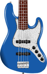 Player II Modified Active Jazz Bass V 5-String (MEX, RW) - electric blue