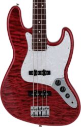 Basse électrique solid body Fender Made in Japan Hybrid II Jazz Bass - Quilt red beryl