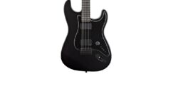Guitare électrique forme str Fender Jim Root Stratocaster (USA, EB) - Flat black