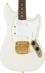 Guitare électrique rétro rock Fender Made in Japan Traditional 60s Mustang - white pearl