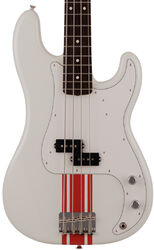 Made in Japan Traditional 60s Precision Bass - Olympic White w/ Red Competition Stripe