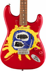 Guitare électrique forme str Fender 30th Anniversary Screamadelica Stratocaster Ltd (MEX, PF) - Red blue yellow