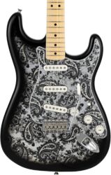 Guitare électrique forme str Fender Made in Japan Stratocaster Ltd - Black Paisley