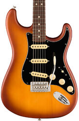 Guitare électrique forme str Fender American Performer Timber Stratocaster FSR Ltd (USA, RW) - Satin honey burst