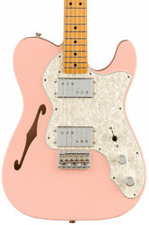 Guitare électrique forme tel Fender FSR Vintera Vintage 70's Telecaster Thinline Ltd (MEX, MN) - Shell pink