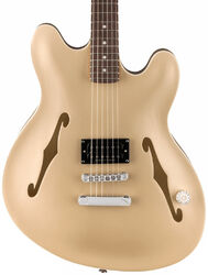 Guitare électrique 1/2 caisse Fender Tom DeLonge Starcaster - Satin Shoreline Gold