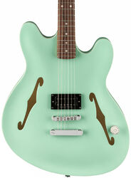 Guitare électrique 1/2 caisse Fender Tom DeLonge Starcaster - Satin surf green