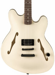 Guitare électrique 1/2 caisse Fender Tom DeLonge Starcaster - Satin olympic white