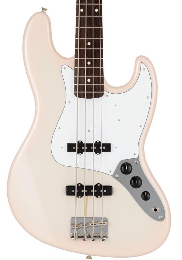 Basse électrique solid body Fender Made in Japan Traditional 60s Jazz Bass (RW) - Stardust Pink