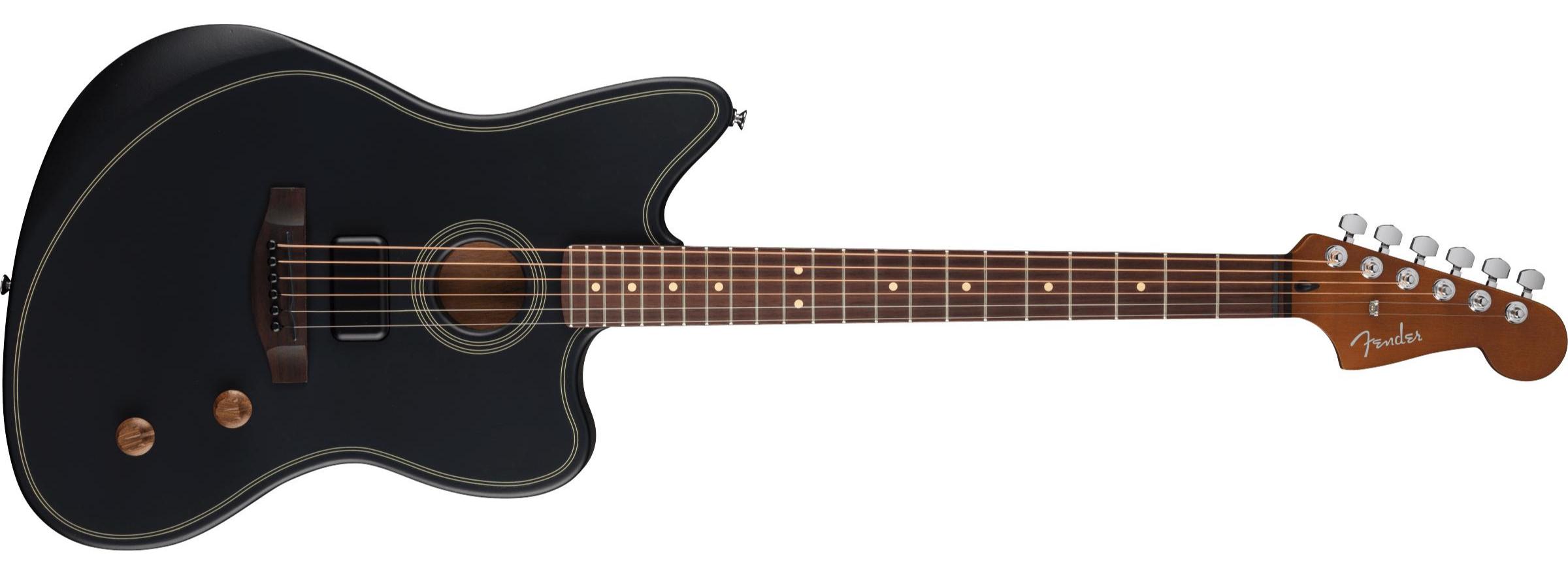 Guitare folk Fender Acoustasonic Standard Jazzmaster (RW) - Black