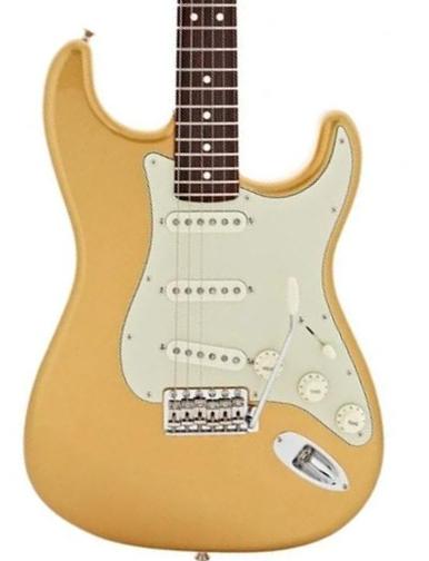 Guitare électrique forme str Fender Made in Japan Hybrid II Stratocaster - Mystic aztec gold