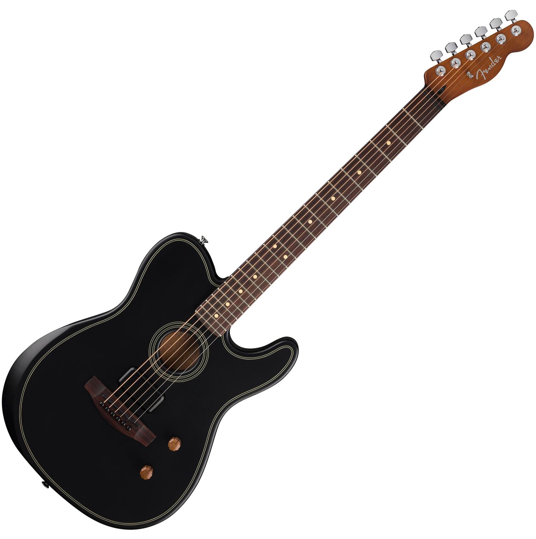 Guitare folk Fender Acoustasonic Standard Telecaster (RW) - Black