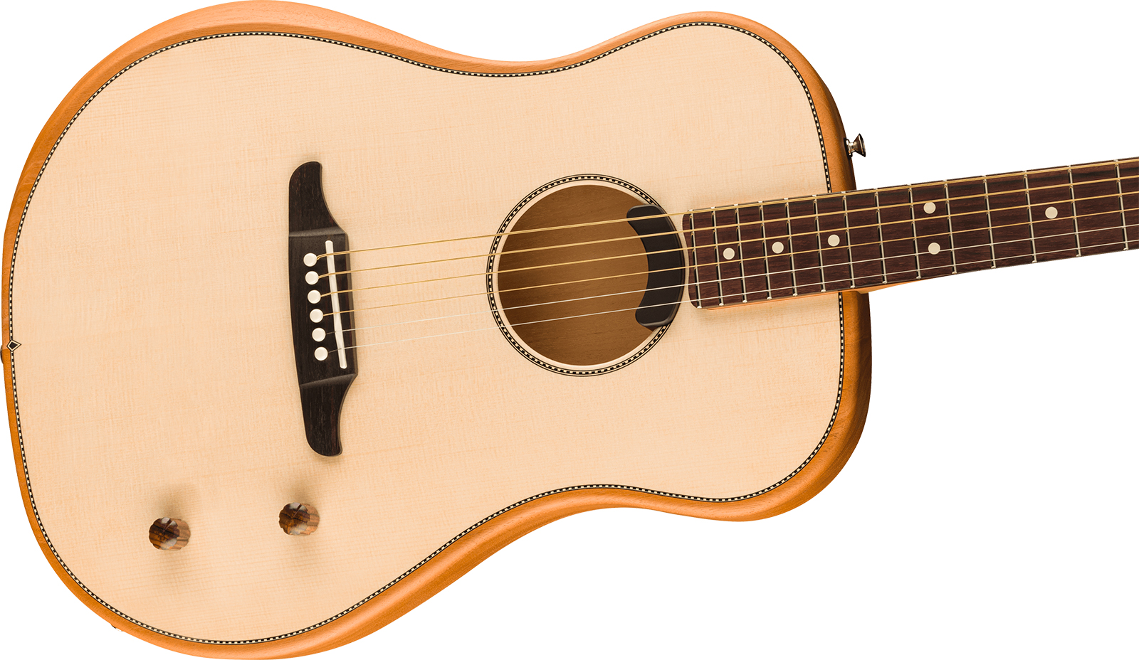 Fender Highway Dreadnought Thin Mex Acajou Epicea Rw - Natural Satin Matte - Guitare Electro Acoustique - Variation 2