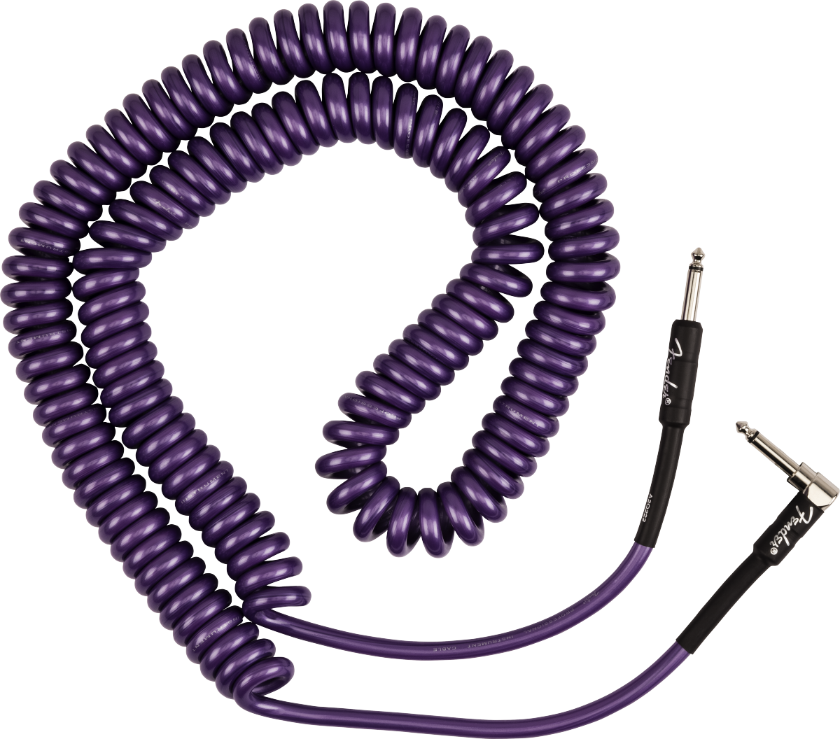 Fender J Mascis Coiled Instrument Cable Signature Droit Coude 90ft 9.14m Purple - CÂble - Variation 2