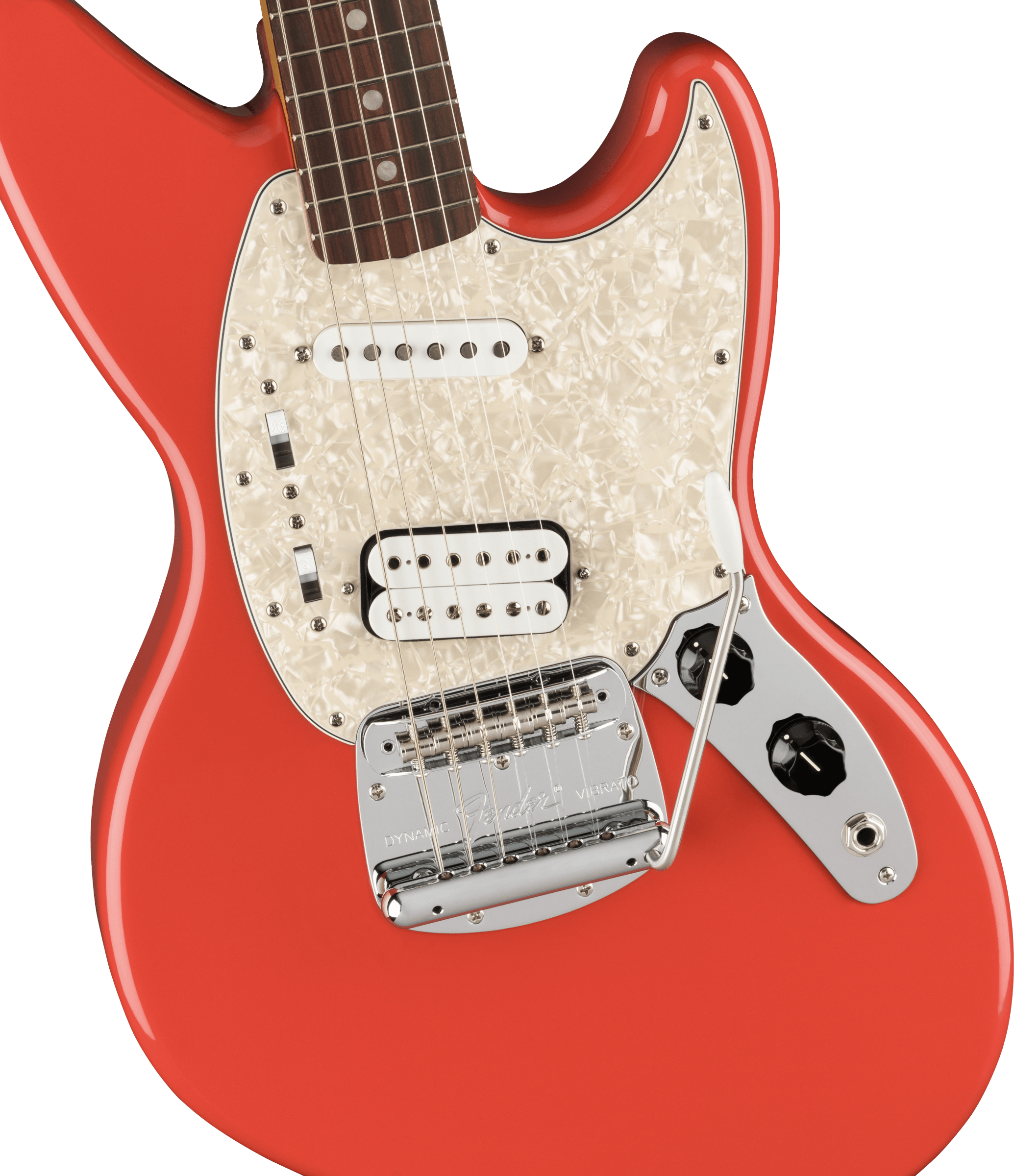 Fender Jag-stang Kurt Cobain Artist Hs Trem Rw - Fiesta Red - Guitare Électrique RÉtro Rock - Variation 2