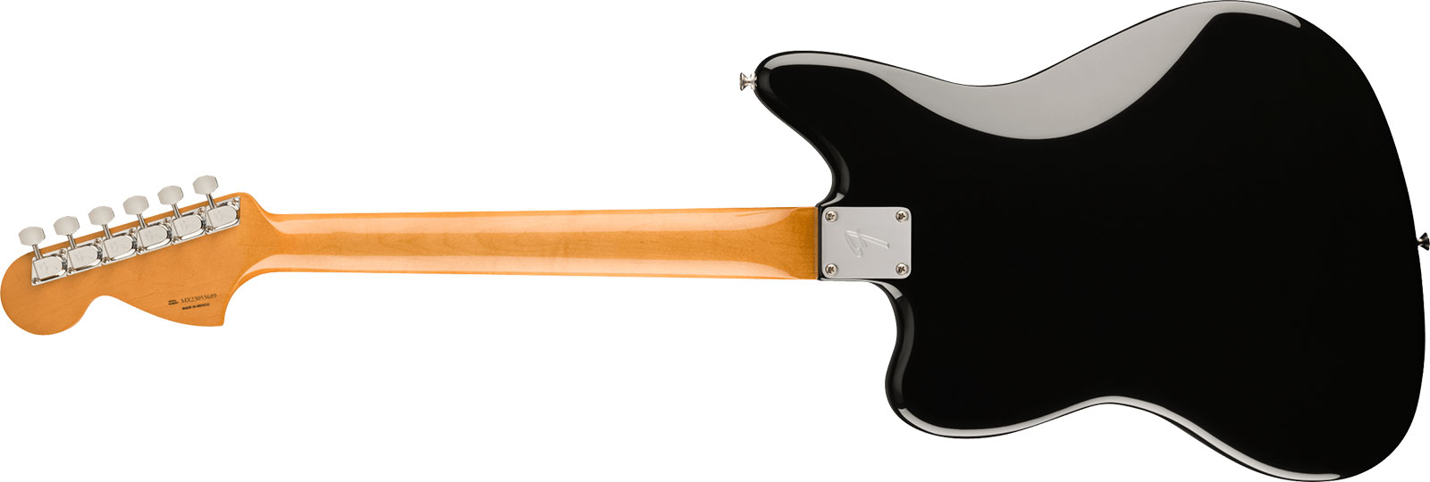Fender Jaguar 70s Vintera 2 Mex 2s Trem Mn - Black - Guitare Électrique RÉtro Rock - Variation 1