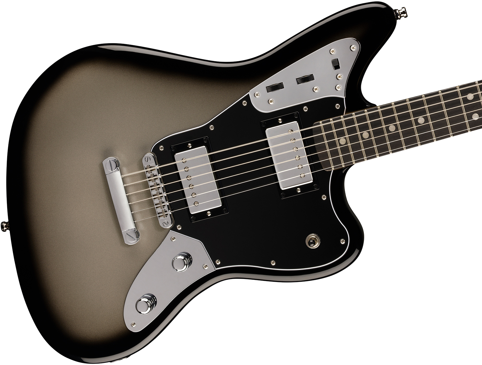 Fender Jaguar Baritone Player Fusion Ltd 2h Ht Eb - Silverburst - Guitare Électrique Baryton - Variation 2