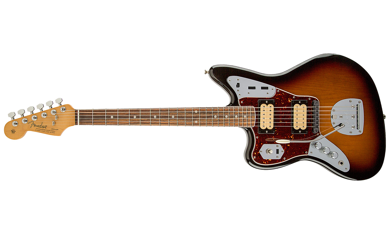 Fender Kurt Cobain Jaguar Lh Gaucher Mex Hh Trem Rw - 3-color Sunburst - Guitare Électrique Gaucher - Variation 2