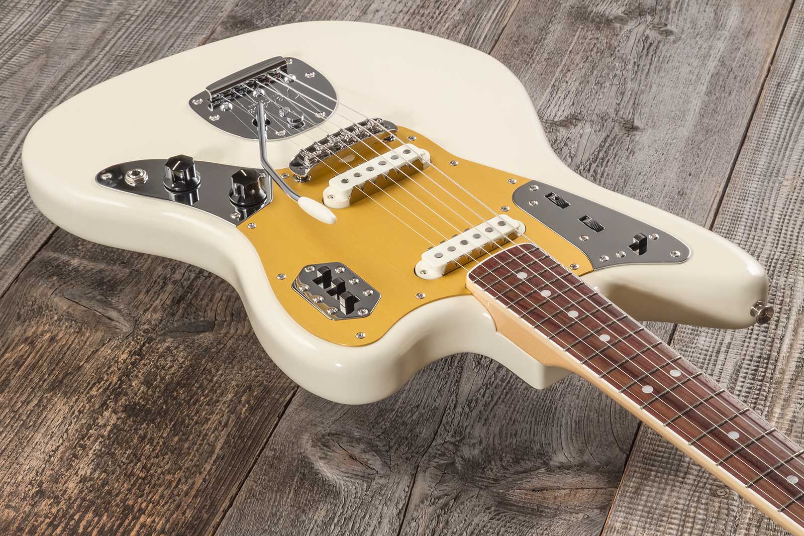 Fender Jaguar Traditional Ii 60s Japan 2s Trem Rw - Olympic White - Guitare Électrique RÉtro Rock - Variation 5