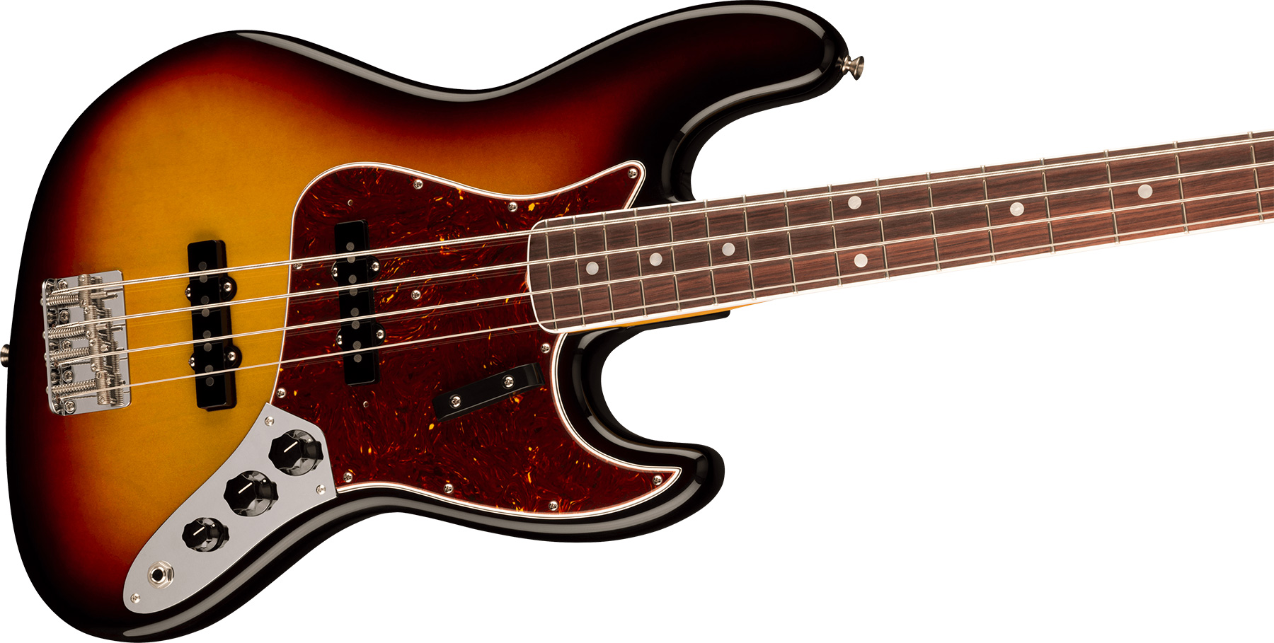 Fender Jazz Bass 1966 American Vintage Ii Usa Rw - 3-color Sunburst - Basse Électrique Solid Body - Variation 2