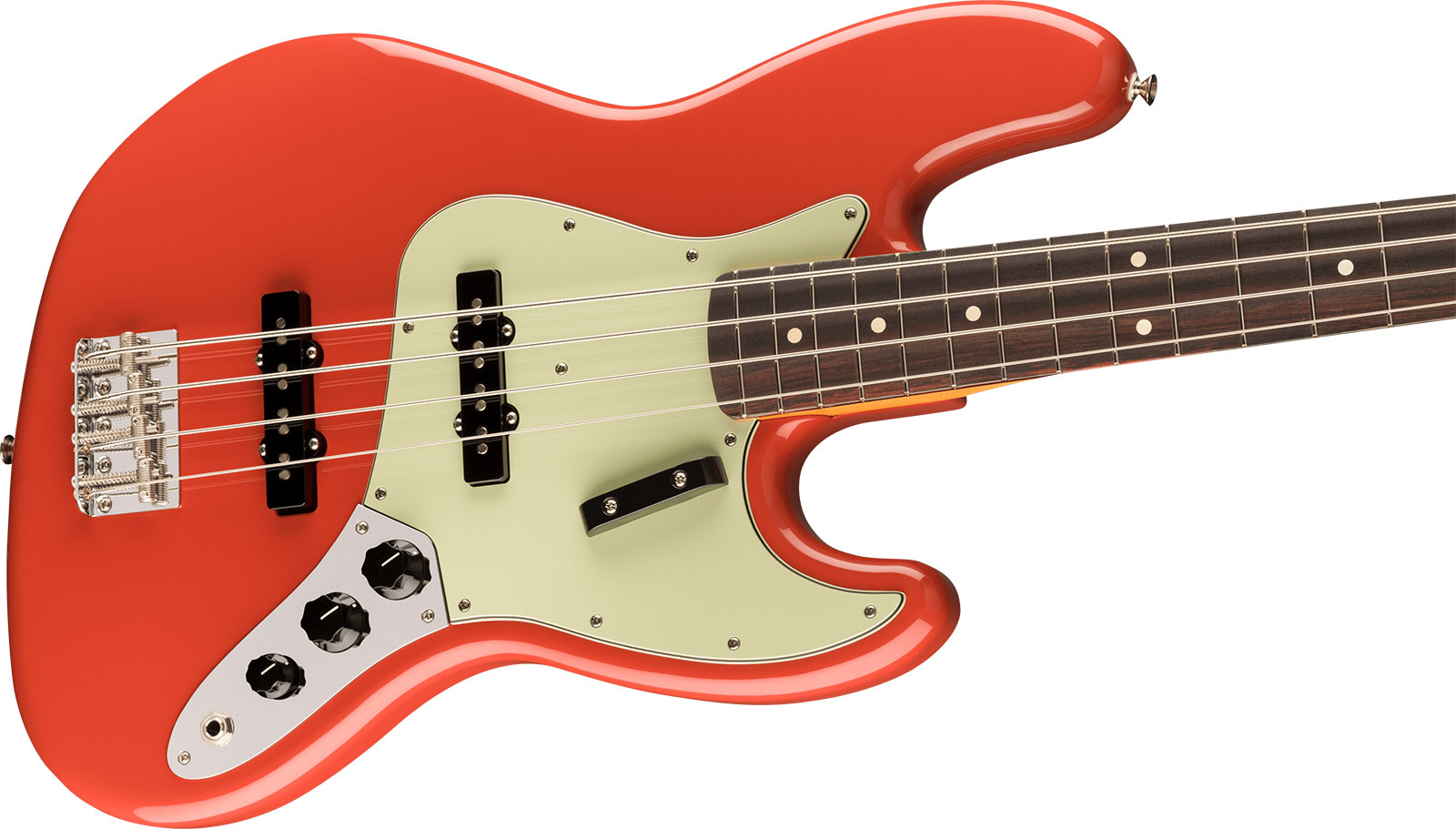 Fender Jazz Bass 60s Vintera Ii Mex Rw - Fiesta Red - Basse Électrique Solid Body - Variation 2