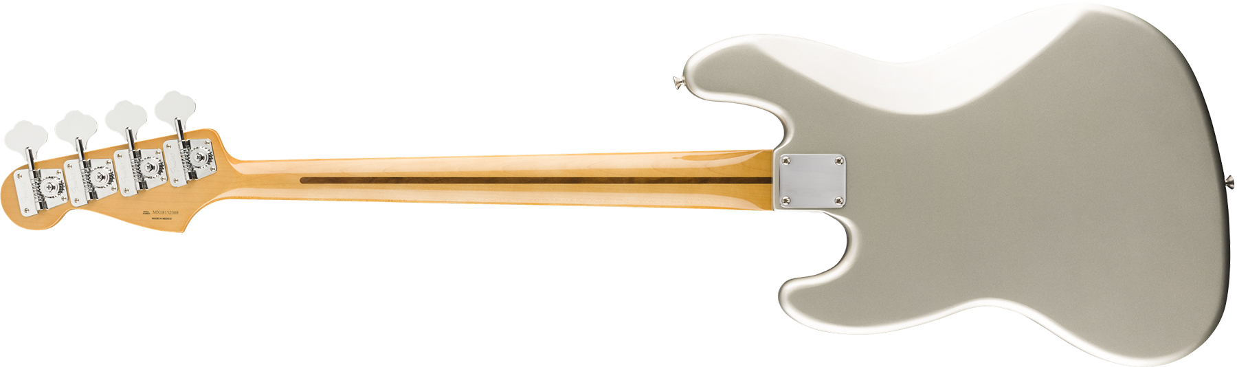 Fender Jazz Bass 70s Vintera Vintage Mex Pf - Inca Silver - Basse Électrique Solid Body - Variation 1
