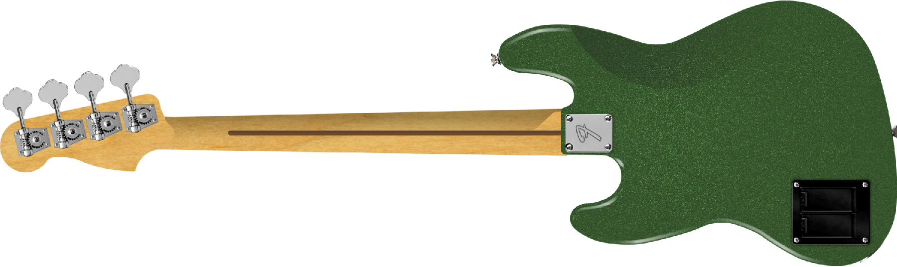 Fender Jazz Bass Active Player Ii Modified Mex Rw - Harvest Green Metallic - Basse Électrique Solid Body - Variation 1