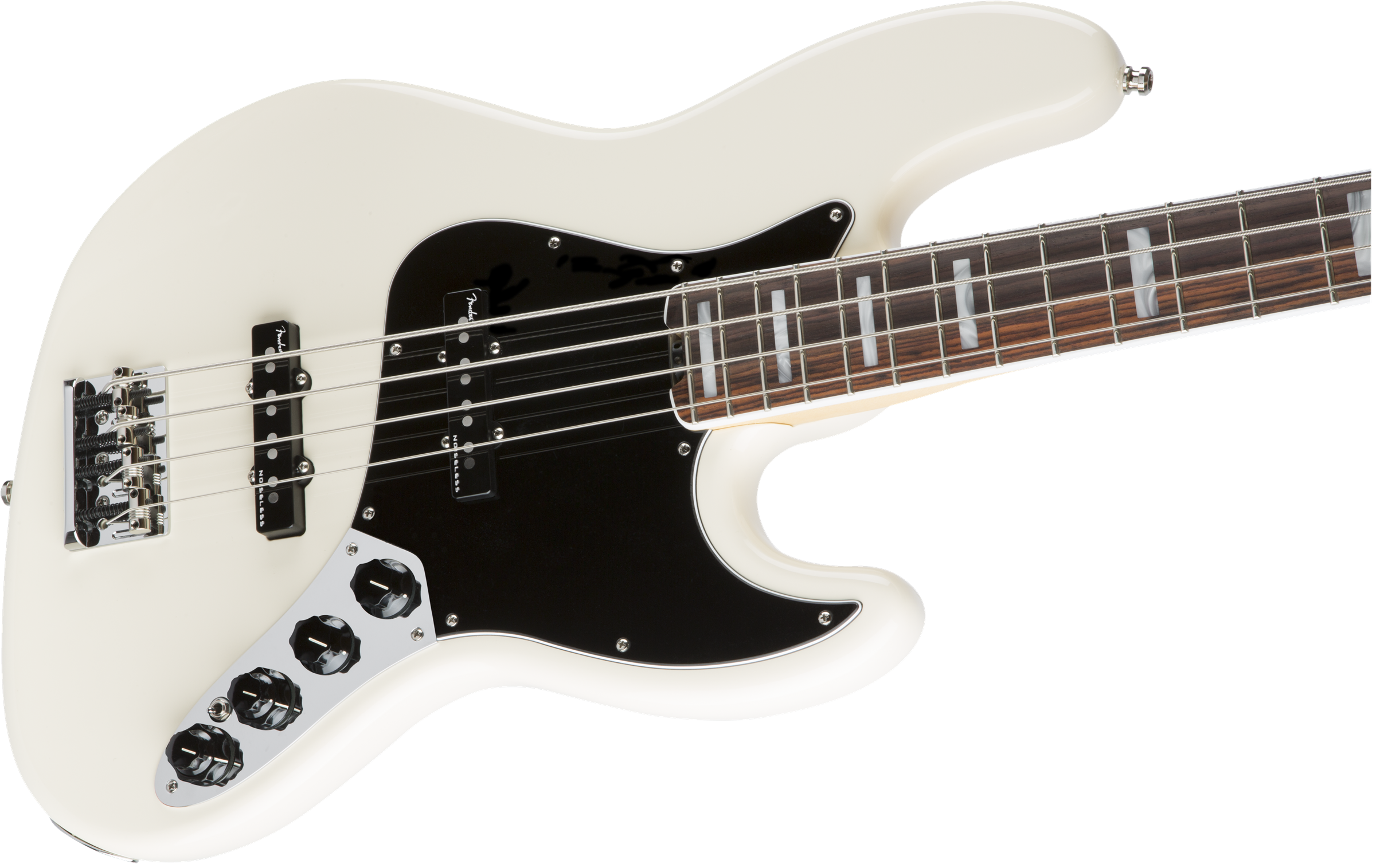 Fender Jazz Bass American Elite 2016 Usa Rw - Olympic White - Basse Électrique Solid Body - Variation 3