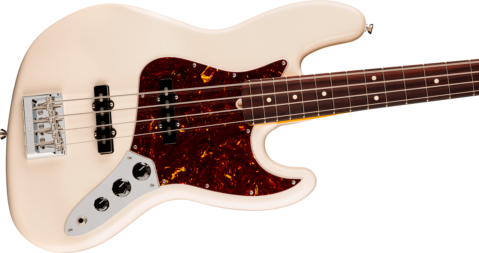 Fender Jazz Bass American Pro. Usa Rw - Olympic White - Basse Électrique Solid Body - Variation 2