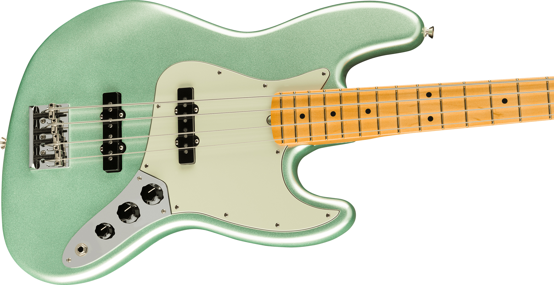 Fender Jazz Bass American Professional Ii Usa Mn - Mystic Surf Green - Basse Électrique Solid Body - Variation 2