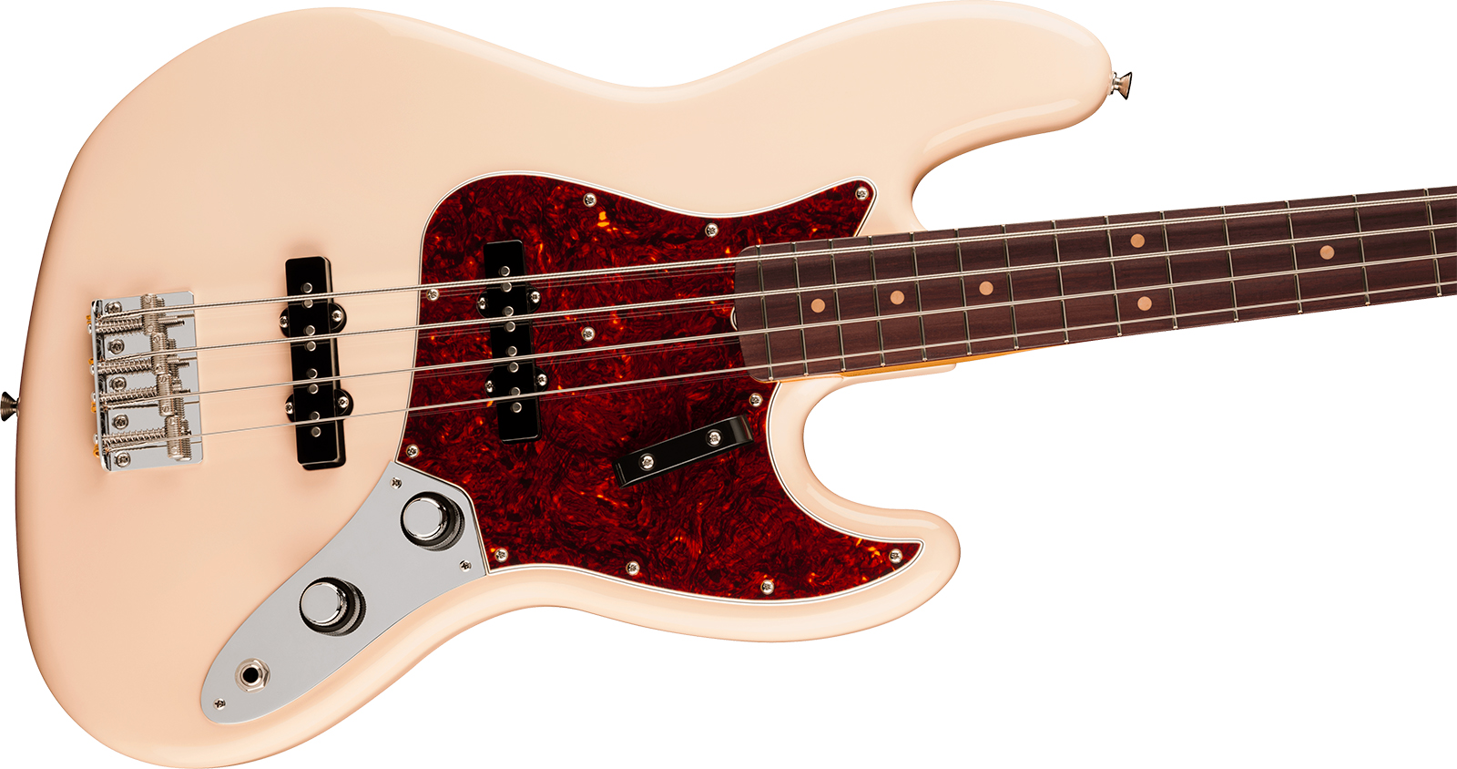 Fender Jazz Bass Early 60s Vintera 3 Mex Rw - Olympic White - Basse Électrique Solid Body - Variation 2