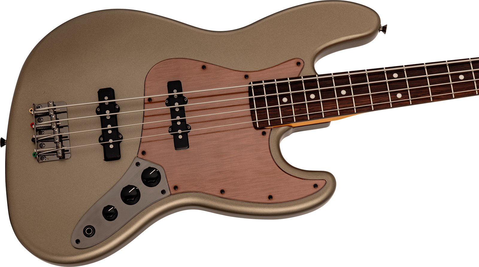 Fender Jazz Bass Hybrid Ii Mij Ltd Jap Rw - Matte Champagne Mirage - Basse Électrique Solid Body - Variation 2
