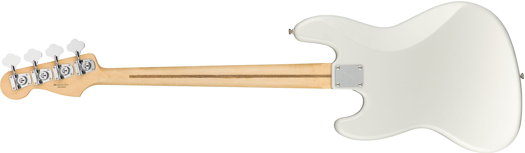 Fender Jazz Bass Player Mex Pf - Polar White - Basse Électrique Solid Body - Variation 1