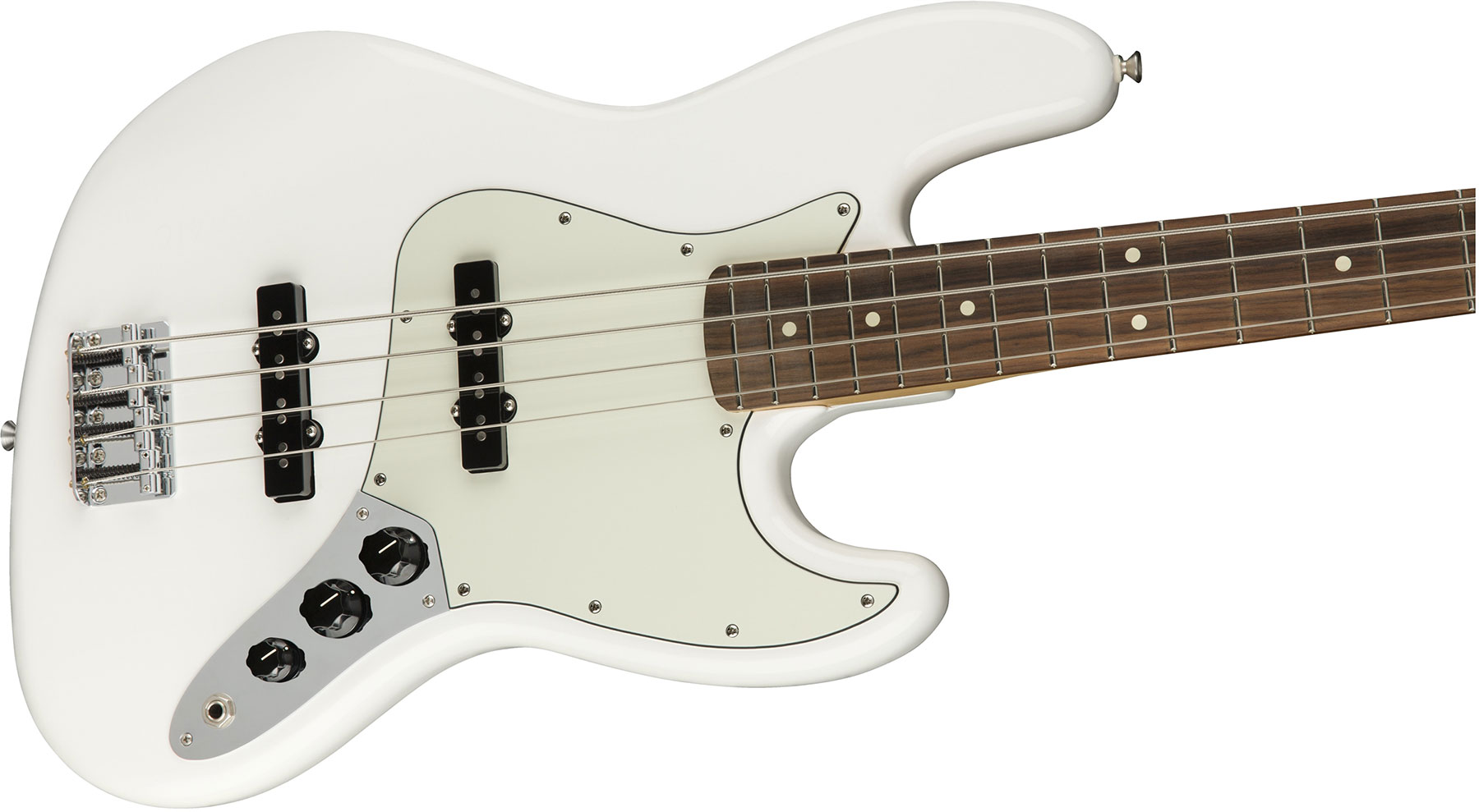 Fender Jazz Bass Player Mex Pf - Polar White - Basse Électrique Solid Body - Variation 2