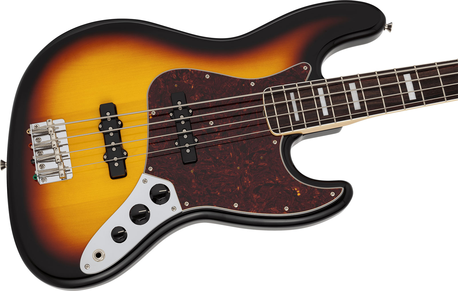 Fender Jazz Bass Traditional Late 60s Jap 2s Trem Rw - 3-color Sunburst - Basse Électrique Solid Body - Variation 2