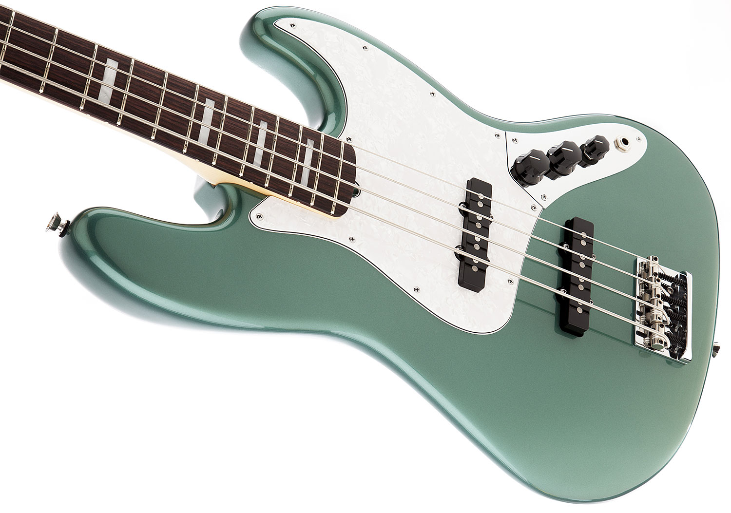 Fender Jazz Bass Usa American Artist Adam Clayton 2014  Rw Sherwood Green Metallic - Basse Électrique Solid Body - Variation 3