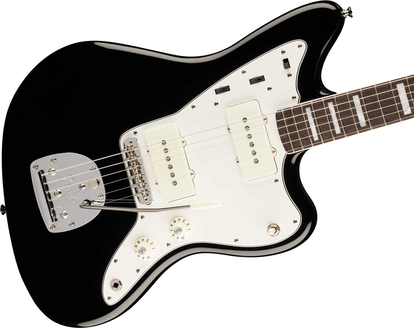 Fender Jazzmaster 1966 American Vintage Ii Usa 2s Trem Rw - Black - Guitare Électrique RÉtro Rock - Variation 2